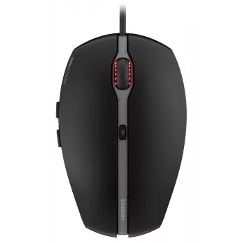 CHERRY GENTIX 4K juhtmega hiir, must, USB, kahekäeline, optiline, 3600 DPI
