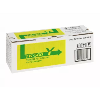 KYOCERA TK-580Y toonerikassett 1 tk Originaal Kollane