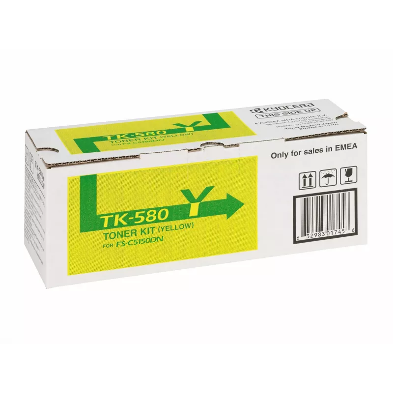 KYOCERA TK-580Y toonerikassett 1 tk Originaal Kollane