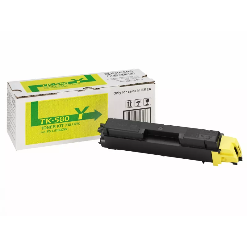 KYOCERA TK-580Y toonerikassett 1 tk Originaal Kollane