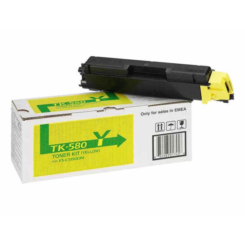 KYOCERA TK-580Y toonerikassett 1 tk Originaal Kollane