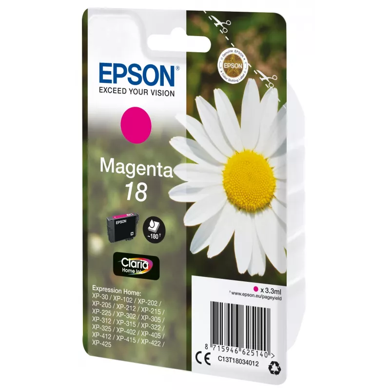 Epson Daisy üksikpakend magenta 18 Claria Home tint