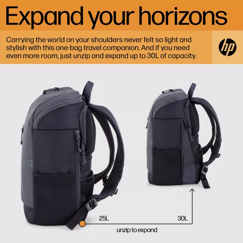 HP Travel 25 Liter 15.6 Iron hall Laptop Backpack, seljakott, 39,6 cm (15,6 tolli), 860 g