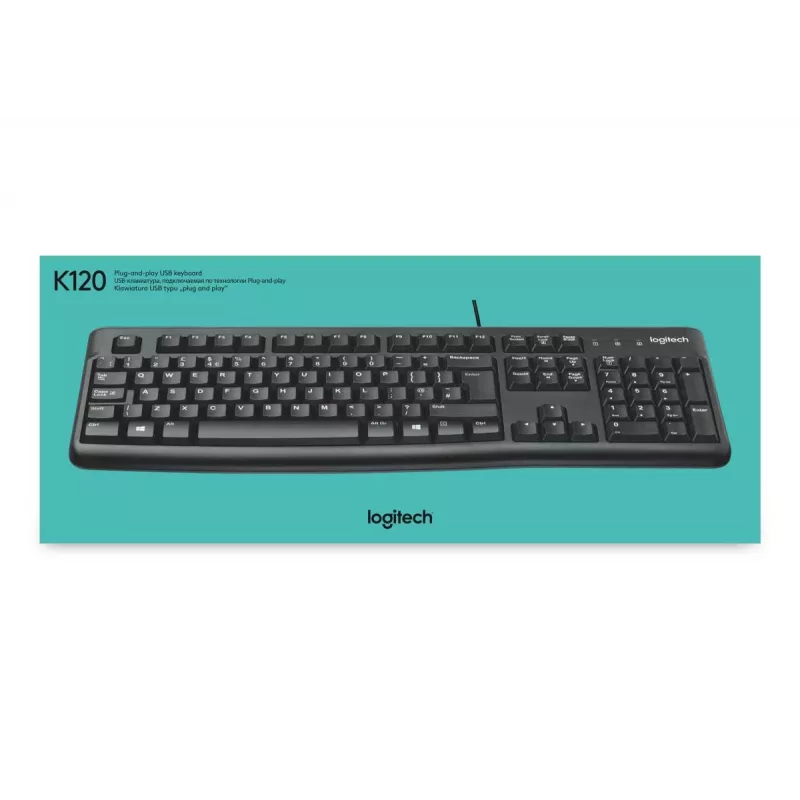 LOGITECH Klaviatuur K120 - Ärikasutuseks Azerty Belgia