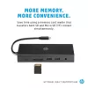 USB-C Multi Port Hub HP Travel – HP 1C1Y5AA, USB-C host, HDMI 2.0, VGA, 1×RJ-45, 2×USB-A 3.2 Gen1, 2×USB 2.0, MicroSD lugeja, must
