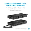 USB-C Multi Port Hub HP Travel – HP 1C1Y5AA, USB-C host, HDMI 2.0, VGA, 1×RJ-45, 2×USB-A 3.2 Gen1, 2×USB 2.0, MicroSD lugeja, must