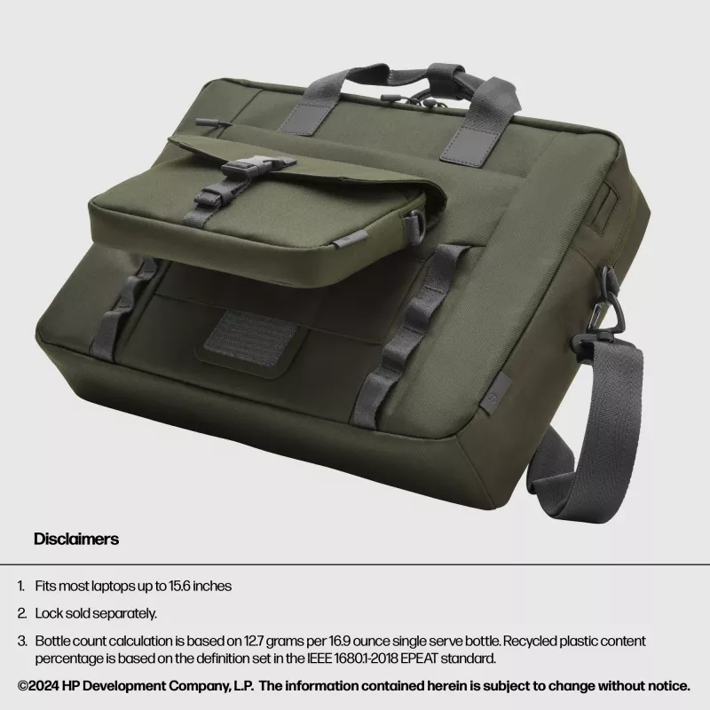Messenger case HP 15.6-inch Modular Laptop Bag 39.6 cm 1.14 kg monokromaatiline