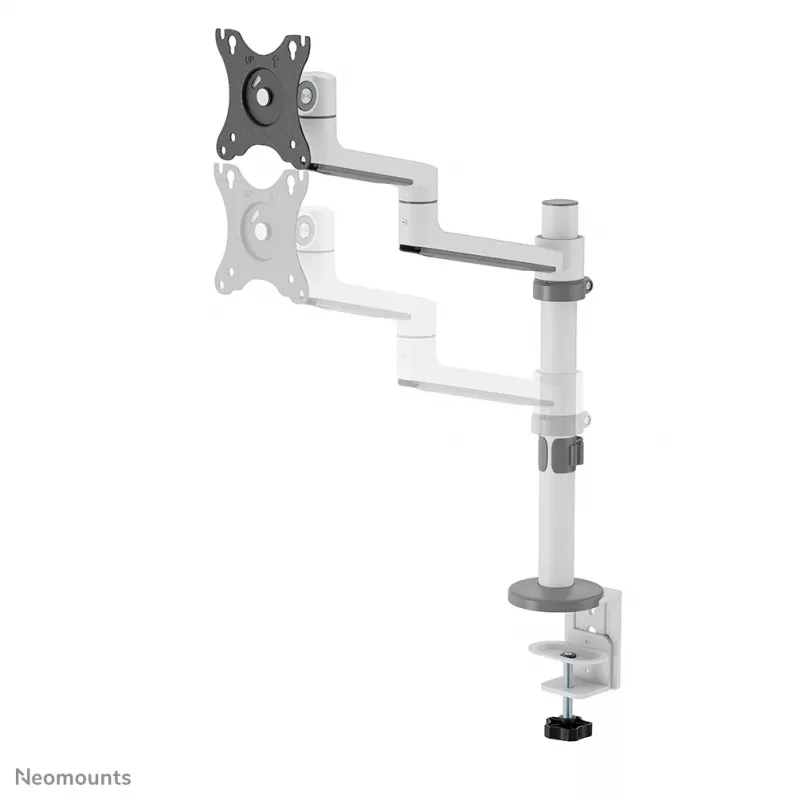 Neomounts DS60-425WH1 Monitori käsi 17-27 tolli - ruumi säästev, Klambriga/Keermestatud, 8 kg, 43,2 cm (17 tolli), 68,6 cm (27 tolli), 100 x 100 mm, Valge