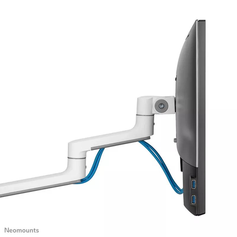 Neomounts DS60-425WH1 Monitori käsi 17-27 tolli - ruumi säästev, Klambriga/Keermestatud, 8 kg, 43,2 cm (17 tolli), 68,6 cm (27 tolli), 100 x 100 mm, Valge