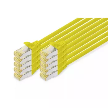 DIGITUS patch-kaabel - CAT6a - S/FTP - Snagless - 1m - kollane - 10 tk