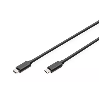 DIGITUS ASSMANN USB USB-C ühenduskaabel, tüüp C kuni C M/M, 1m Kiire Must