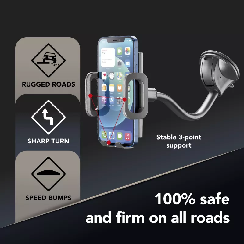 Cellularline Hug Flexi - Universaalne auto telefoni hoidik iminapaga