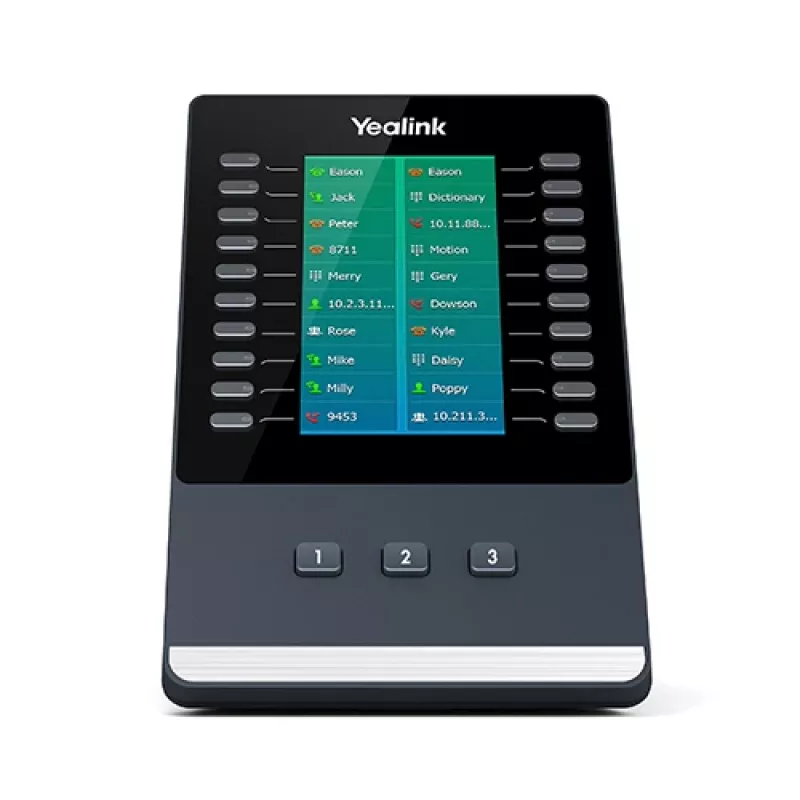 Yealink EXP50 IP-lisamoodul must, hall 23 nuppu