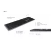 KeySonic KSK-8023BTRF (DE) klaviatuur Universaalne Bluetooth QWERTZ Saksa Antratsiit, Must