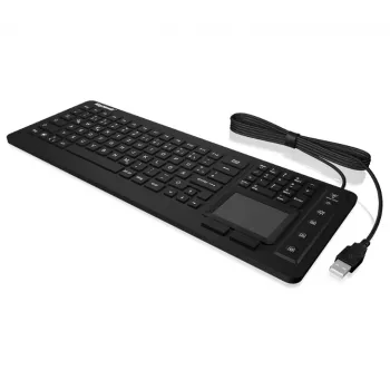 KeySonic KSK-6231 INEL (CH) klaviatuur tööstuslik USB QWERTZ Šveitsi must