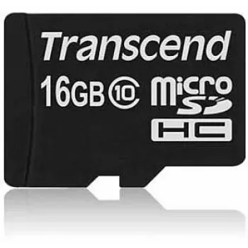 Flash Memory Transcend 16GB MicroSDHC Class 10 TS16GUSDC10