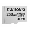 TRANSCEND Micro Sdxc Card 300s 256GB Uhs-i U3 adapteriga