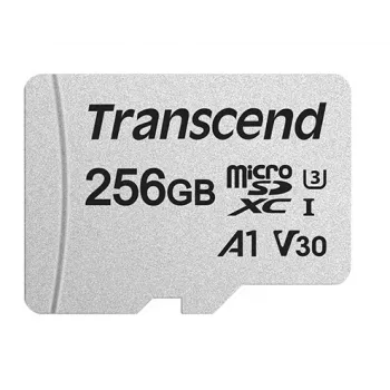TRANSCEND Micro Sdxc Card 300s 256GB Uhs-i U3 adapteriga