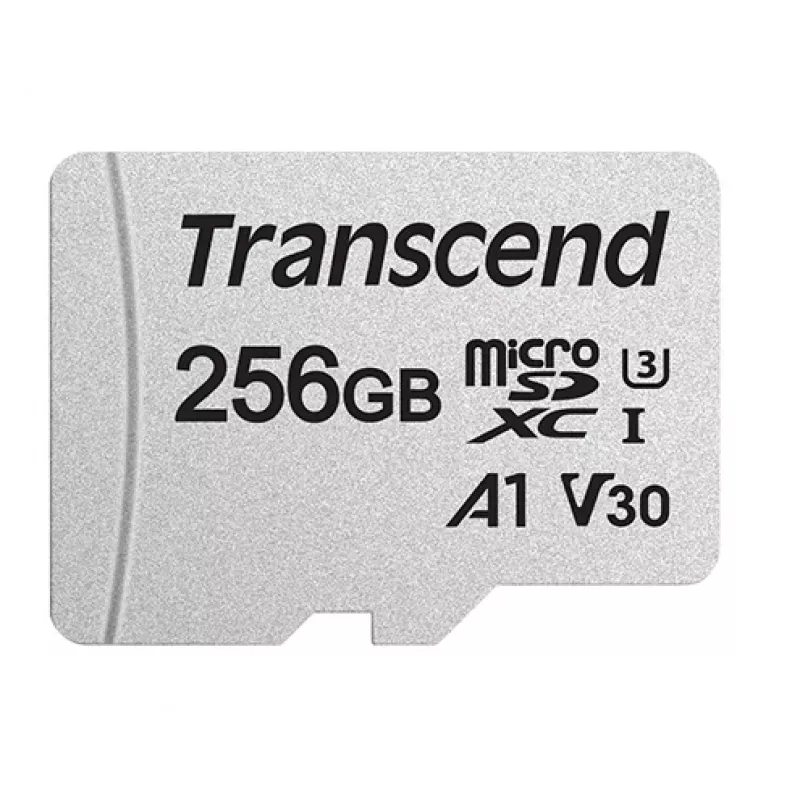 TRANSCEND Micro Sdxc Card 300s 256GB Uhs-i U3 adapteriga