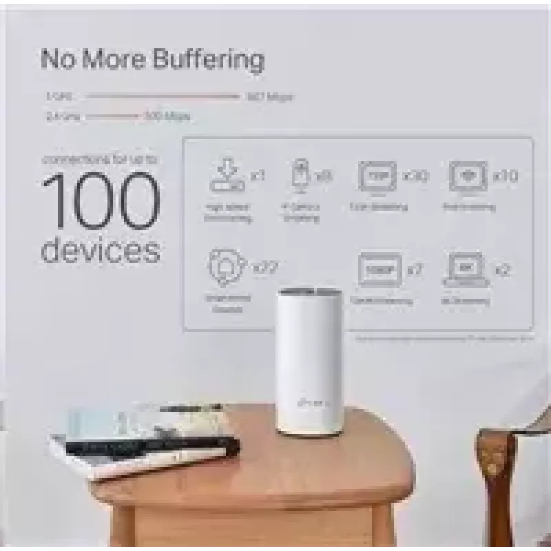 TP-Link AC1200 + AV1000 kogu kodu hübriidne Mesh Wi-Fi süsteem, 3-pakk