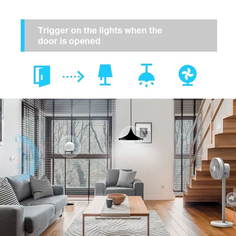 TP-Link Tapo nutikas liikumisandur, lagi/seinale, siseruumidesse, valge, 120°, juhtmevaba, 7 m