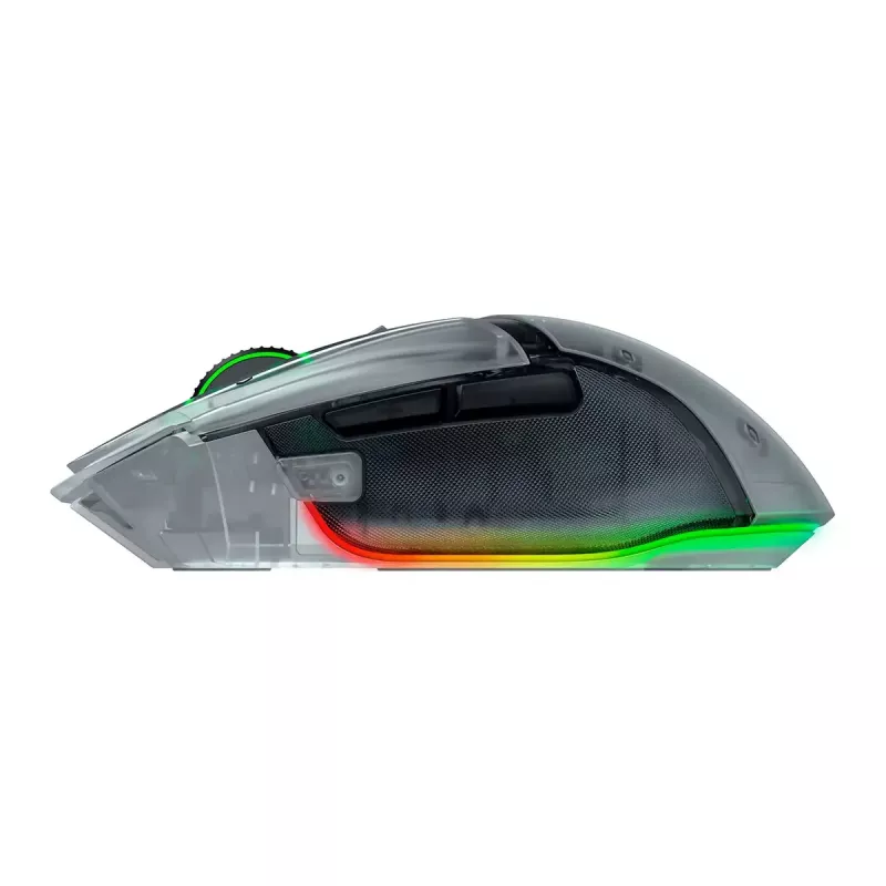 Gaming hiir Razer Basilisk V3 Pro 35K Phantom Valge Edition — optimeeritud mängupind optilistele ja laserhiirtele