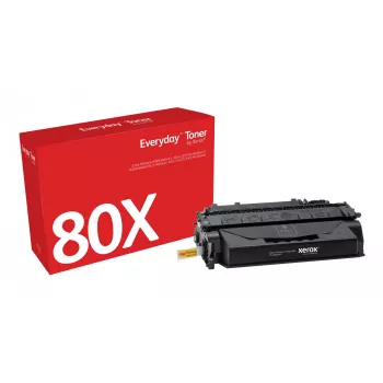Everyday™ Must tooner, Xerox, ühildub HP 80X (CF280X), Suur mahutavus