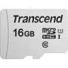 TRANSCEND Micro SDHC Card 300S 16GB UHS-I U1 adapteriga