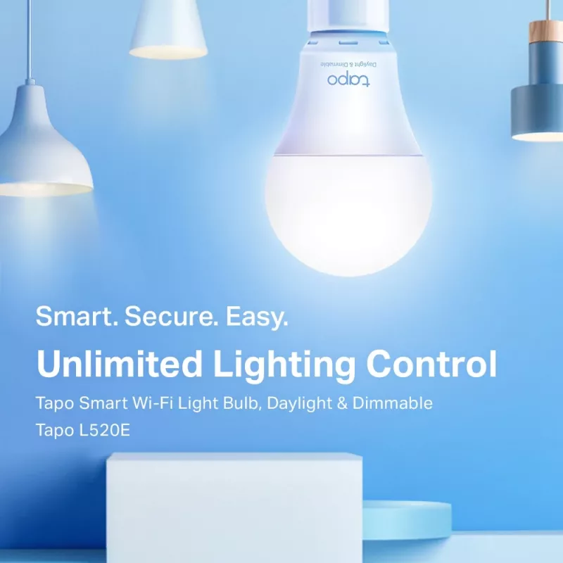 TP-Link Tapo nutikas Wi-Fi lambipirn, päevavalgus ja hämardatav, nutikas lambipirn, Wi-Fi, valge, 802.11b, 802.11g, Wi-Fi 4 (802.11n), LED, E27