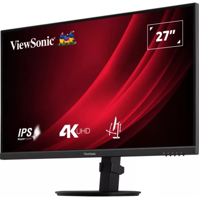 Viewsonic VG Series VG2708-4K arvutimonitor 68,6 cm (27 tolli) 3840 x 2160 pikslit 4K Ultra HD LED must