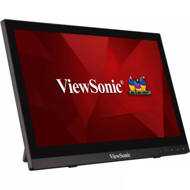 Viewsonic TD1630-3 arvutimonitor 39,6 cm (15,6 tolli) 1366 x 768 pikslit HD LCD puuteekraaniga mitme kasutaja jaoks must