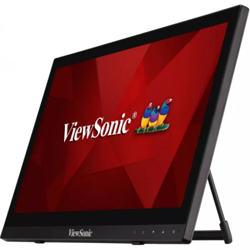 Viewsonic TD1630-3 arvutimonitor 39,6 cm (15,6 tolli) 1366 x 768 pikslit HD LCD puuteekraaniga mitme kasutaja jaoks must