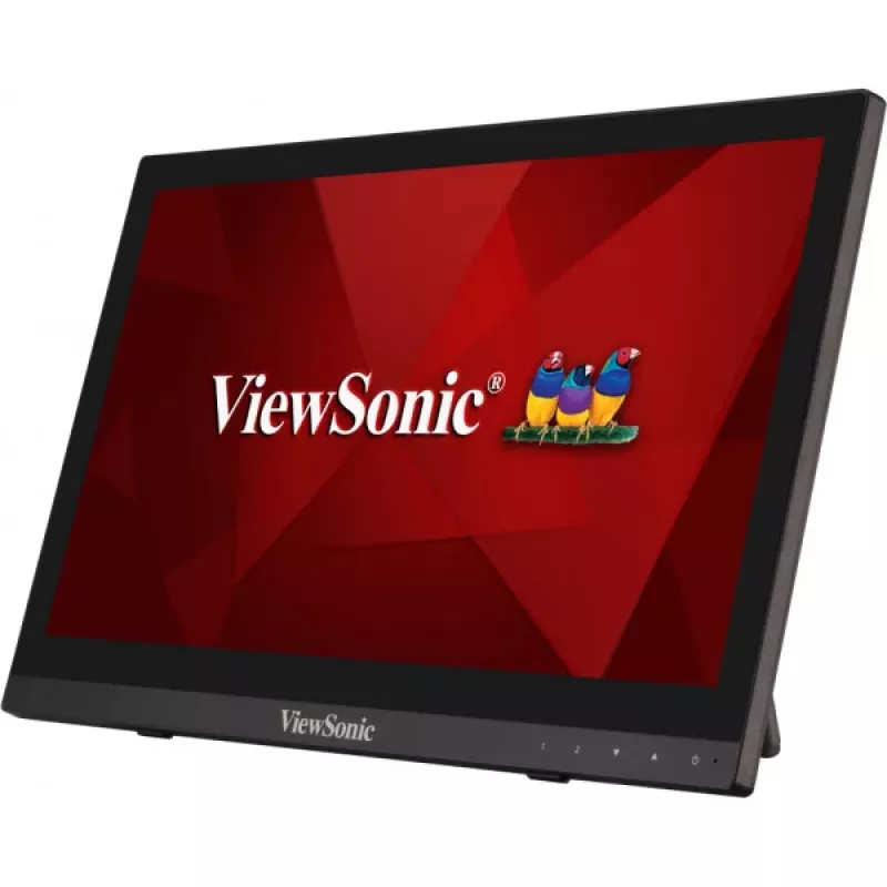 Viewsonic TD1630-3 arvutimonitor 39,6 cm (15,6 tolli) 1366 x 768 pikslit HD LCD puuteekraaniga mitme kasutaja jaoks must