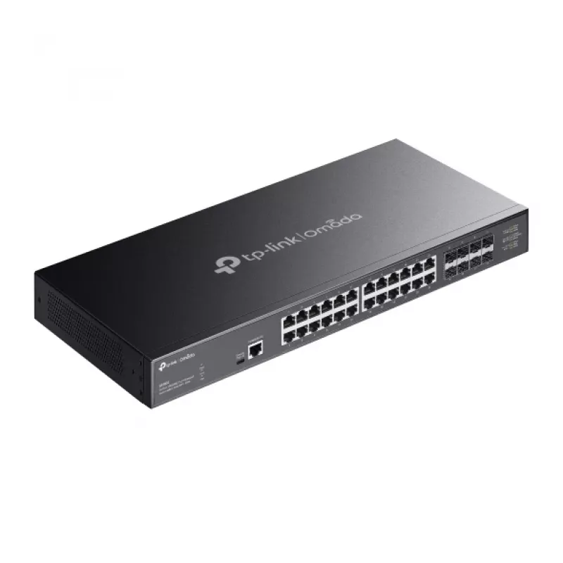 TP-Link Omada 24-port 10GBASE-T L2+ halduslüliti 8 10GE SFP+ pesaga