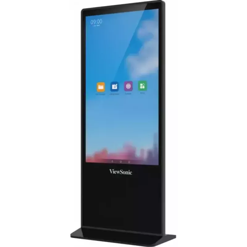 Viewsonic EP5542T Signage Display Totem disain 139,7 cm (55 tolli) LED 450 cd/m² 4K Ultra HD Must Puuteekraan Android 8.0