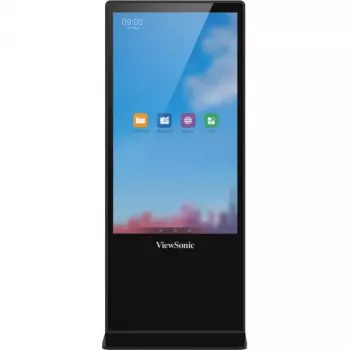 Viewsonic EP5542T Signage Display Totem disain 139,7 cm (55 tolli) LED 450 cd/m² 4K Ultra HD Must Puuteekraan Android 8.0