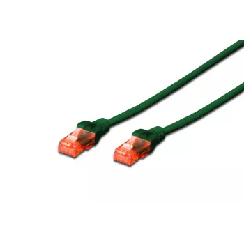 DIGITUS paranduskaabel - CAT6 - U/UTP - kinnikiilujas - Cu - 0,25 m - Roheline