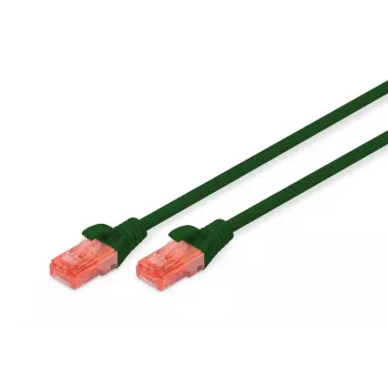 DIGITUS paranduskaabel - CAT6 - U/UTP - kinnikiilujas - Cu - 0,25 m - Roheline