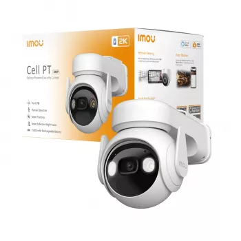 Imou Cell PT kupli IP turvakaamera välitingimustesse 2304 x 1296 pikslit sein