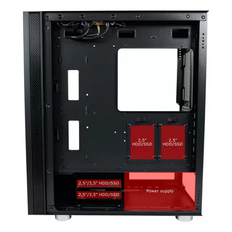 PC korpus LC-Power LC-8000B-ON Midi Torn Must