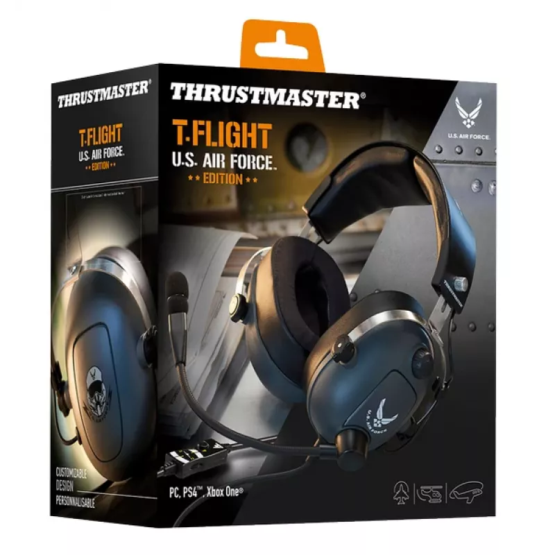 Thrustmaster T.Flight U.S. Air Force Edition juhtmega mänguripeakomplekt, must