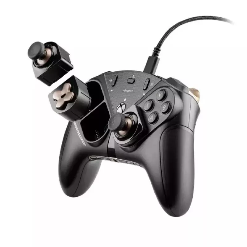 Thrustmaster D-IPPON D-pad moodul, PC, Xbox One, Xbox Series S, Xbox Series X, D-pad, Must, Kuldne, 1 tk, 133 mm, 50 mm