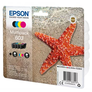 Epson C13T03U64020 tindikassett 1 tk Originaal Standardtootlikkusega Must, Tsüaan, magenta, Kollane