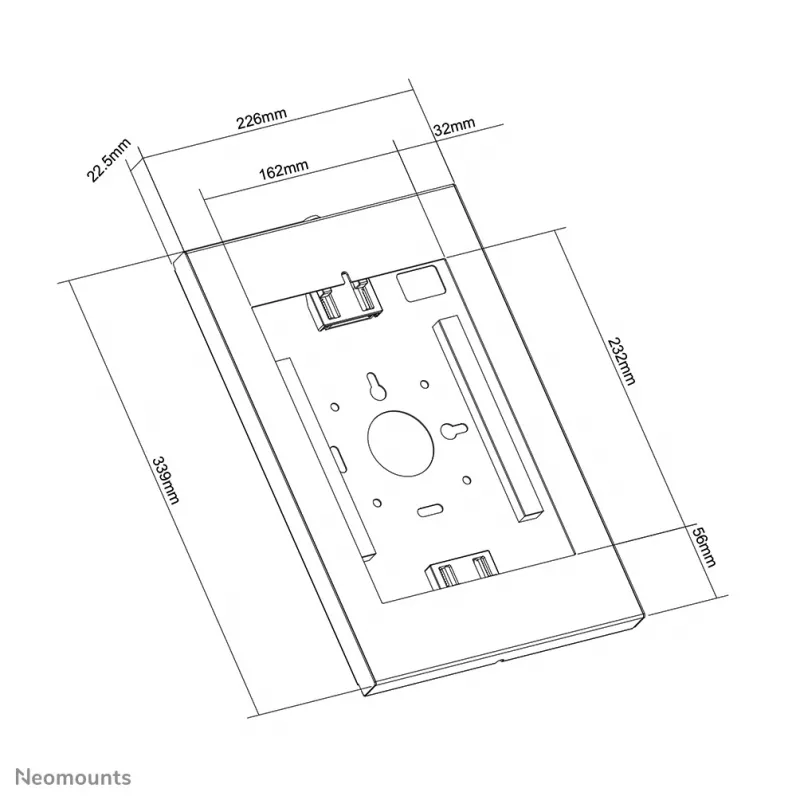 Neomounts WL15-650WH1 Tahvelarvuti seinahoidik 9,7–11 tolli – lukustatav