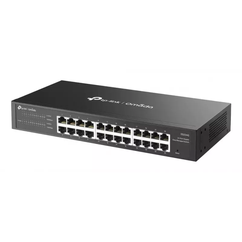 TP-Link Omada ES224G võrgulüliti, hallatav L2 Gigabit Ethernet (10/100/1000), must