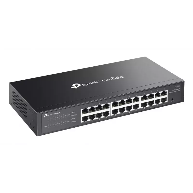 TP-Link Omada ES224G võrgulüliti, hallatav L2 Gigabit Ethernet (10/100/1000), must