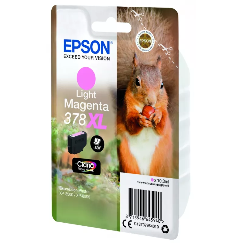 Epson Squirrel Singlepack Heleroosa 378XL Claria Photo HD tint
