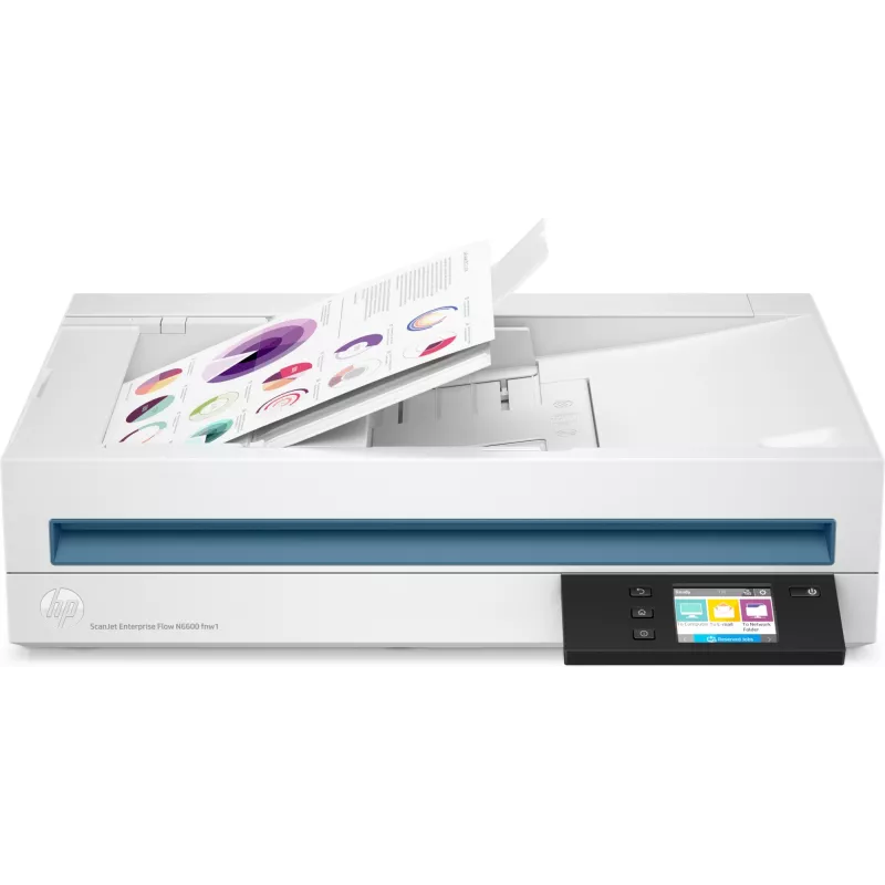 HP Scanjet Enterprise Flow N6600 fnw1 lame- ja ADF-skanner 1200 x 1200 DPI A4 valge