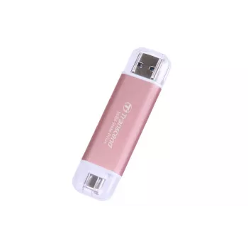 TRANSCEND Esd310p - 1TB kaasaskantav SSD - USB Type-a / USB USB-C - roosa