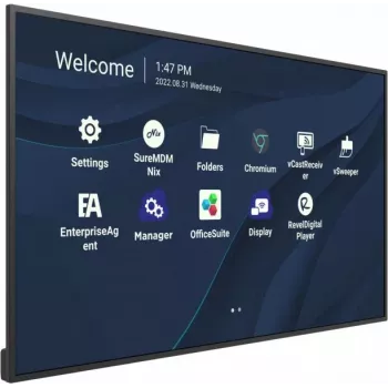 Viewsonic CDE4330 Signage Display 109.2 cm (43 tolli) Wi-Fi 450 cd/m² 4K Ultra HD Must sisseehitatud protsessoriga Android 11